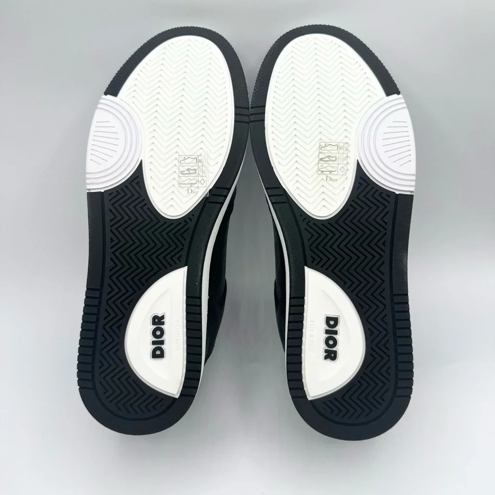 NEW Men Dior Black B27 Low Top CD Diamond Logo Sneakers Trainers Lace Up Shoes